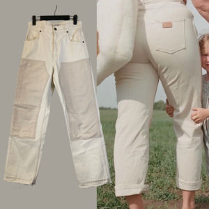Rudy Jude | Off-White Salt Color Block Adult Utility Jeans Size 2